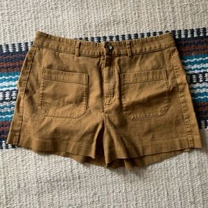 Madewell patch pocket shorts cotton Size 6 EUC